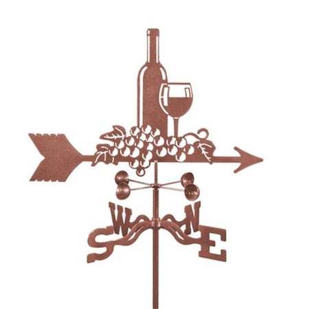 Ez Vane EZ Vane EZ1609-GR Wine & Grapes Weathervane with Garden Mount EZ1609-GR